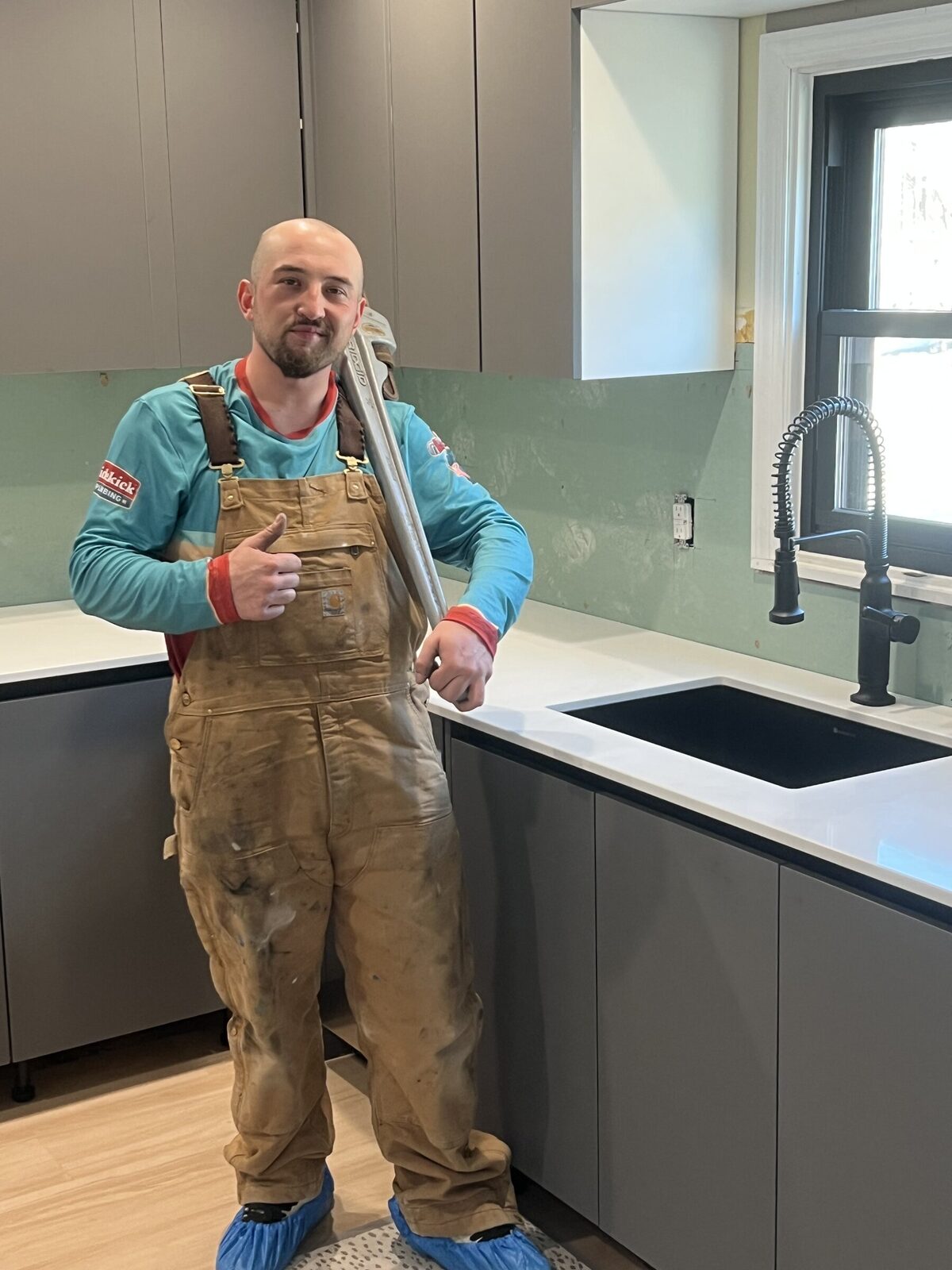 Sidekick Plumbing technician ready to help with a Morris County service request
