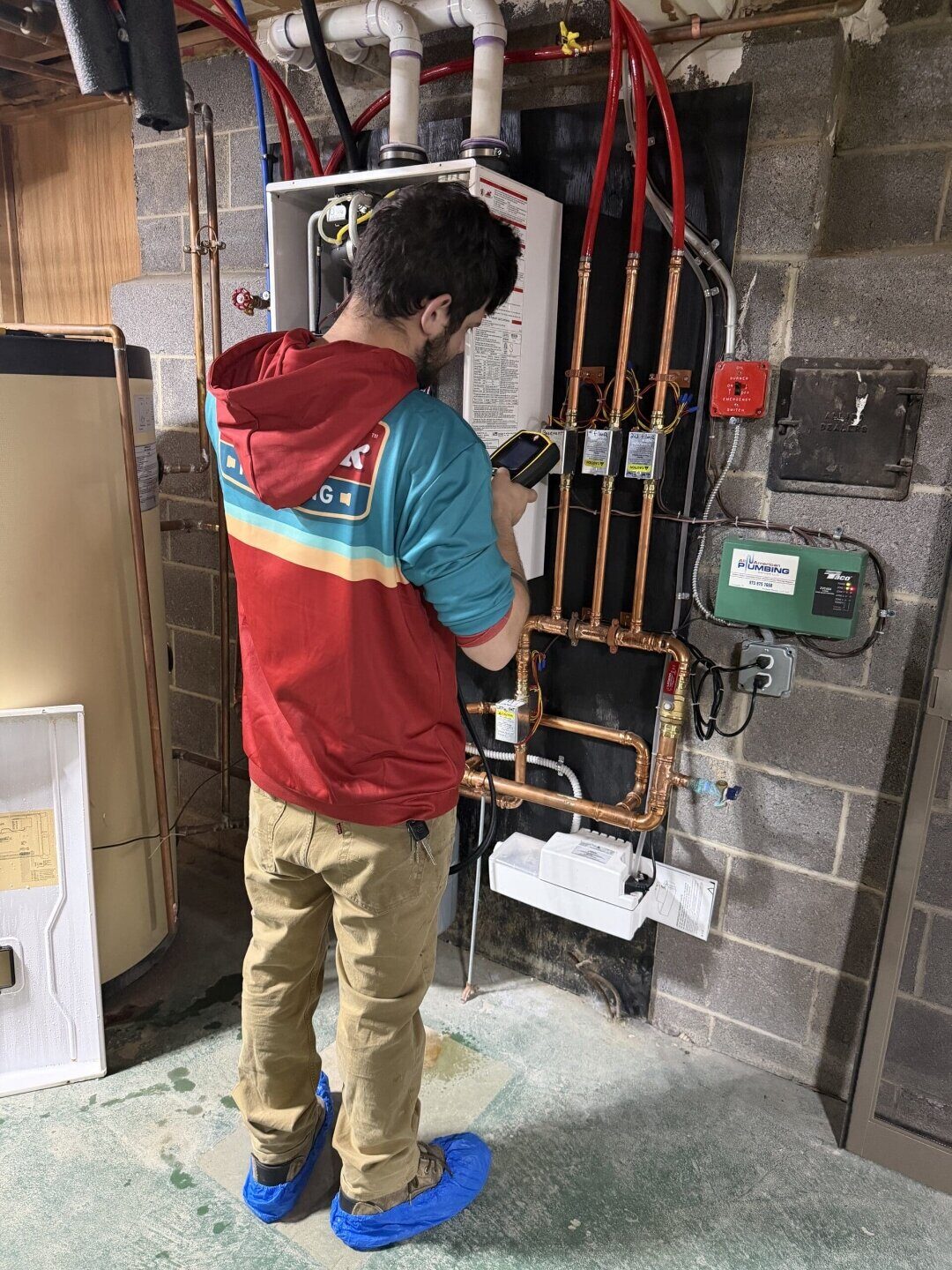 Water Heaters work by Sidekick Plumbing in Morris County, NJ